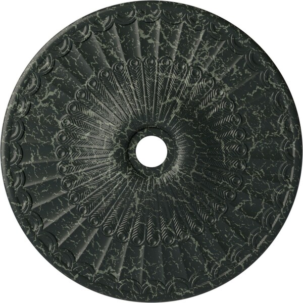 Ekena Millwork Galveston Medallion (Canopies up to 4 3/4"), 36 5/8"OD x 3 5/8"ID x 2 3/8"P, Painted Turtle Crackle CM36GLPTC - main